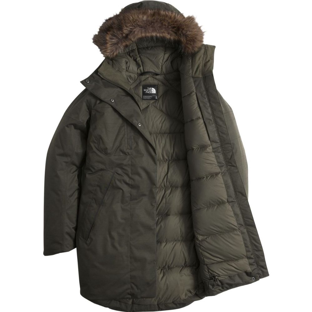 The North Face Far Northern Waterproof Parka Olive Green - Women's